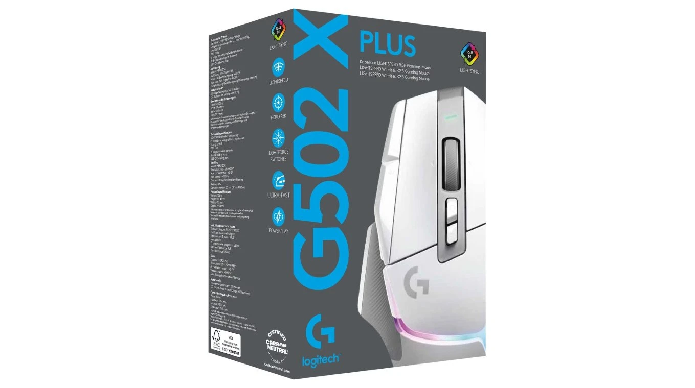 LOGITECH G502 X Plus Gaming Maus
