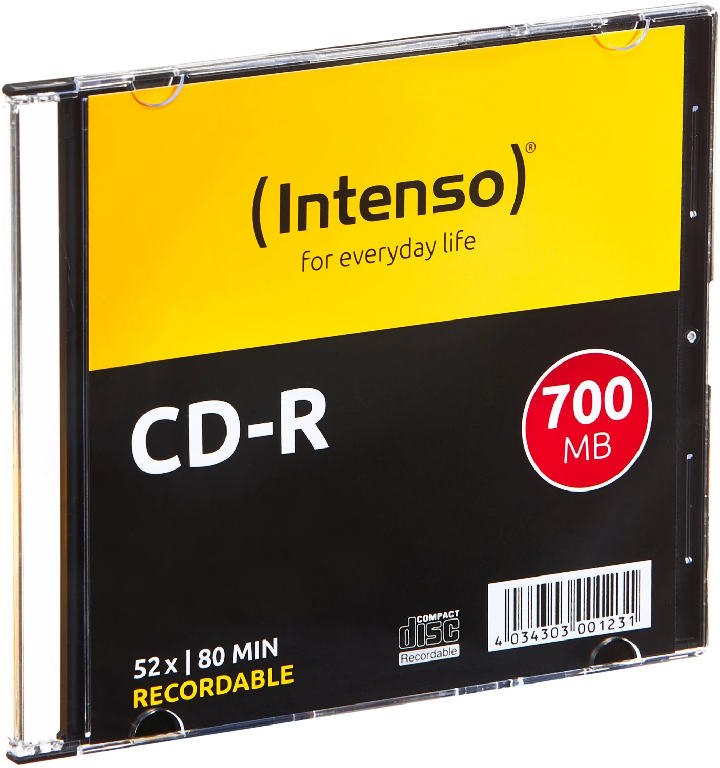 INTENSO CD-R Slim 80MIN/700MB - 10 Stk.