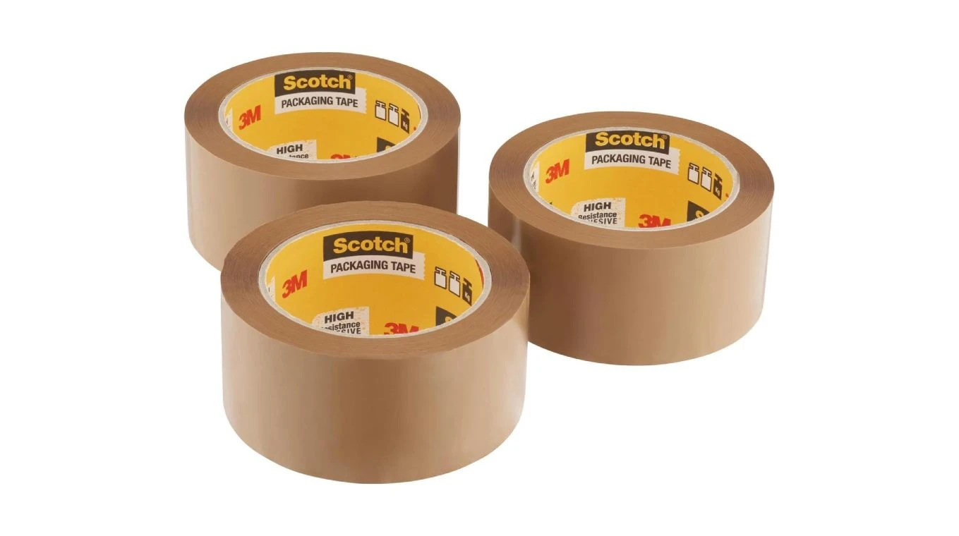 SCOTCH Heavy Verpackungsband braun 50mmx66m, 3 Stk.