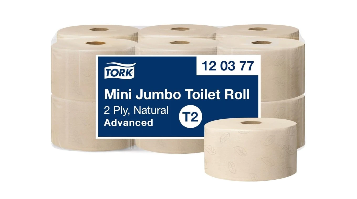 TORK WC-Papier Advanced Jumbo Mini 2-lagig, 12 Rollen