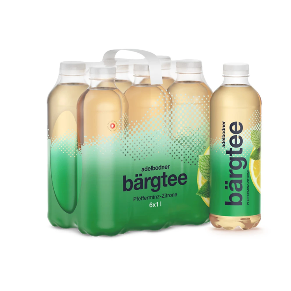 ADELBODNER Bärgtee Pfefferminze-Zitrone 6 x 1 Liter