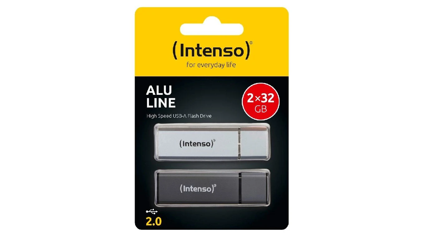INTENSO USB-Stick Alu Line 32GB - 2er Pack