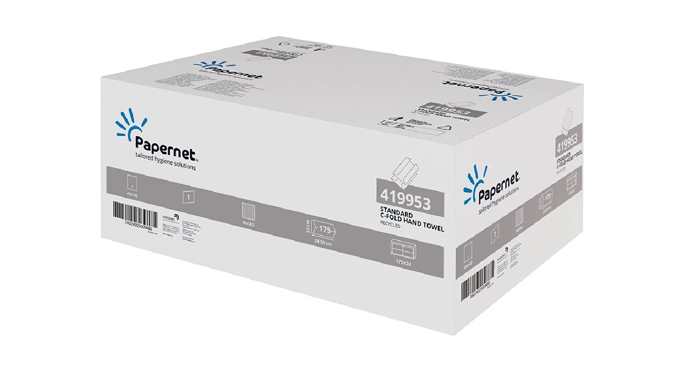 PAPERNET Papierhandtücher Standard C-Falz, 1-lagig, natur