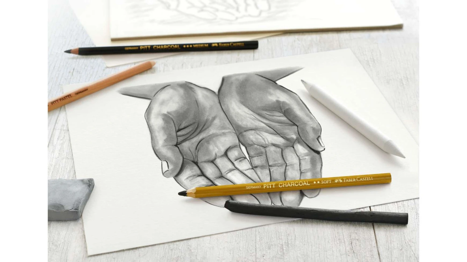 FABER-CASTELL Zeichenset Kohle