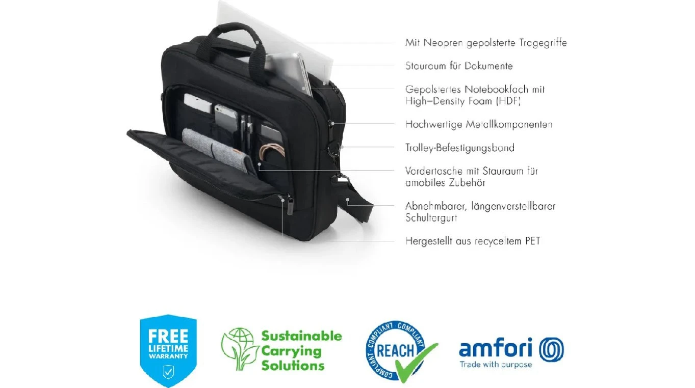 DICOTA Eco Top Traveller BASE 15.60", Universal