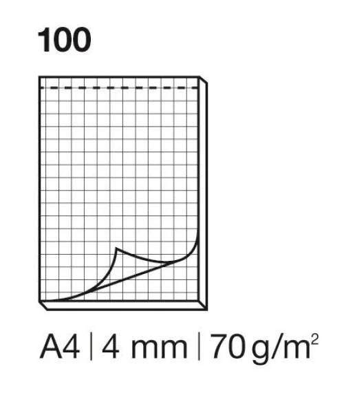 ELCO Notizblock A4 - kariert 4 mm - 70 g/m2