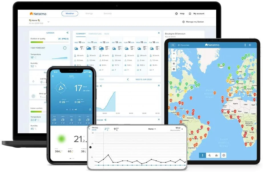 Netatmo Smarte Wetterstation + Zusätzliches Innenmodul