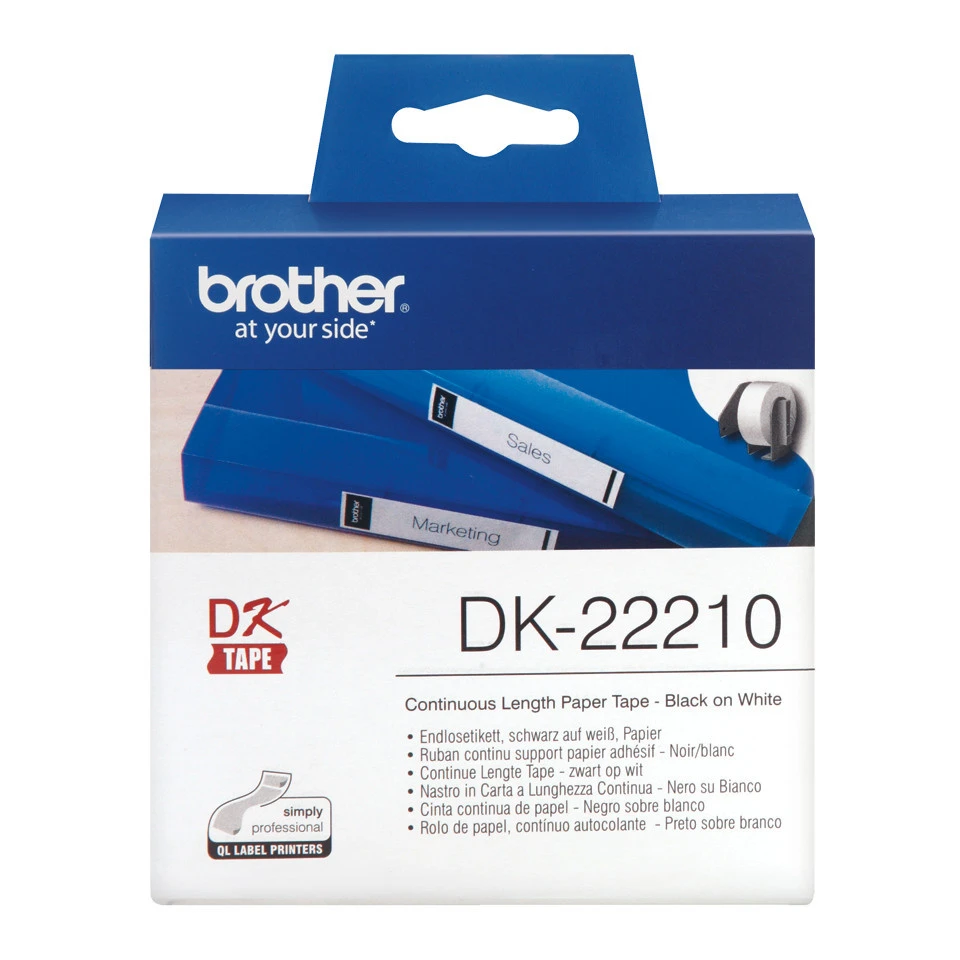 BROTHER P-TOUCH DK-22210 Endlosetikettenrolle