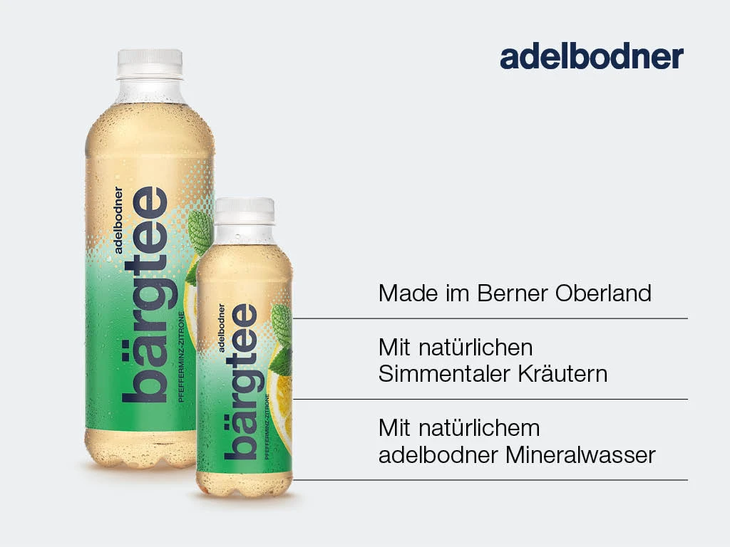 ADELBODNER Bärgtee Pfefferminze-Zitrone 6 x 1 Liter