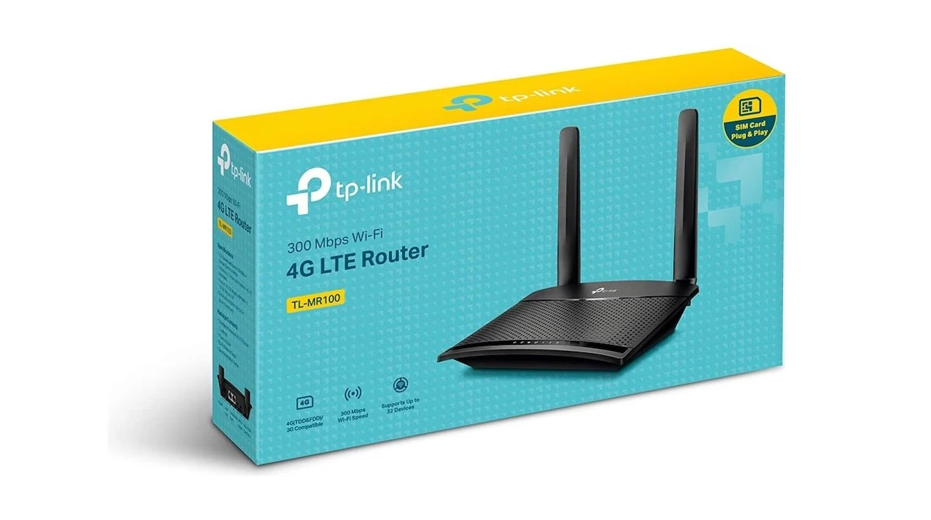 TP-LINK TL-MR100 300 Mbps Wireless N 4G LTE Router