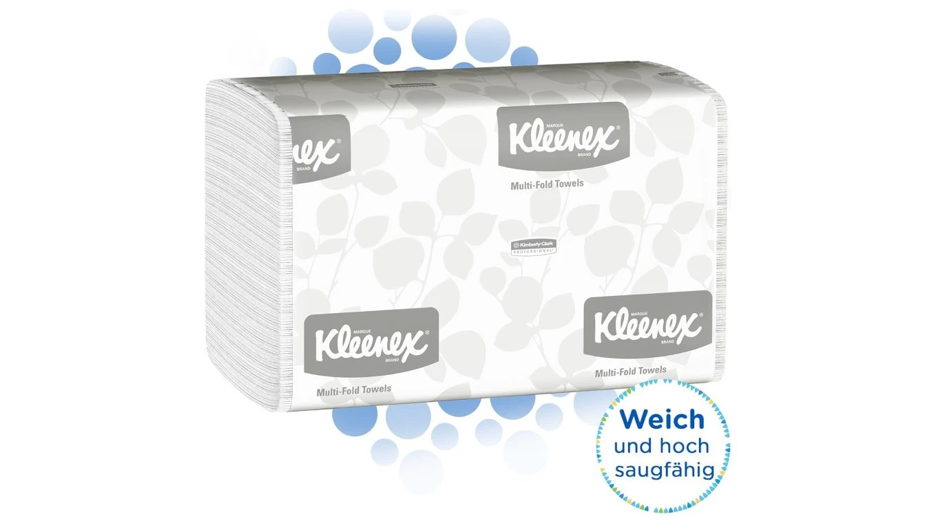 KLEENEX Papierhandtücher Multifold Z-Falz, 1-lagig, weiss