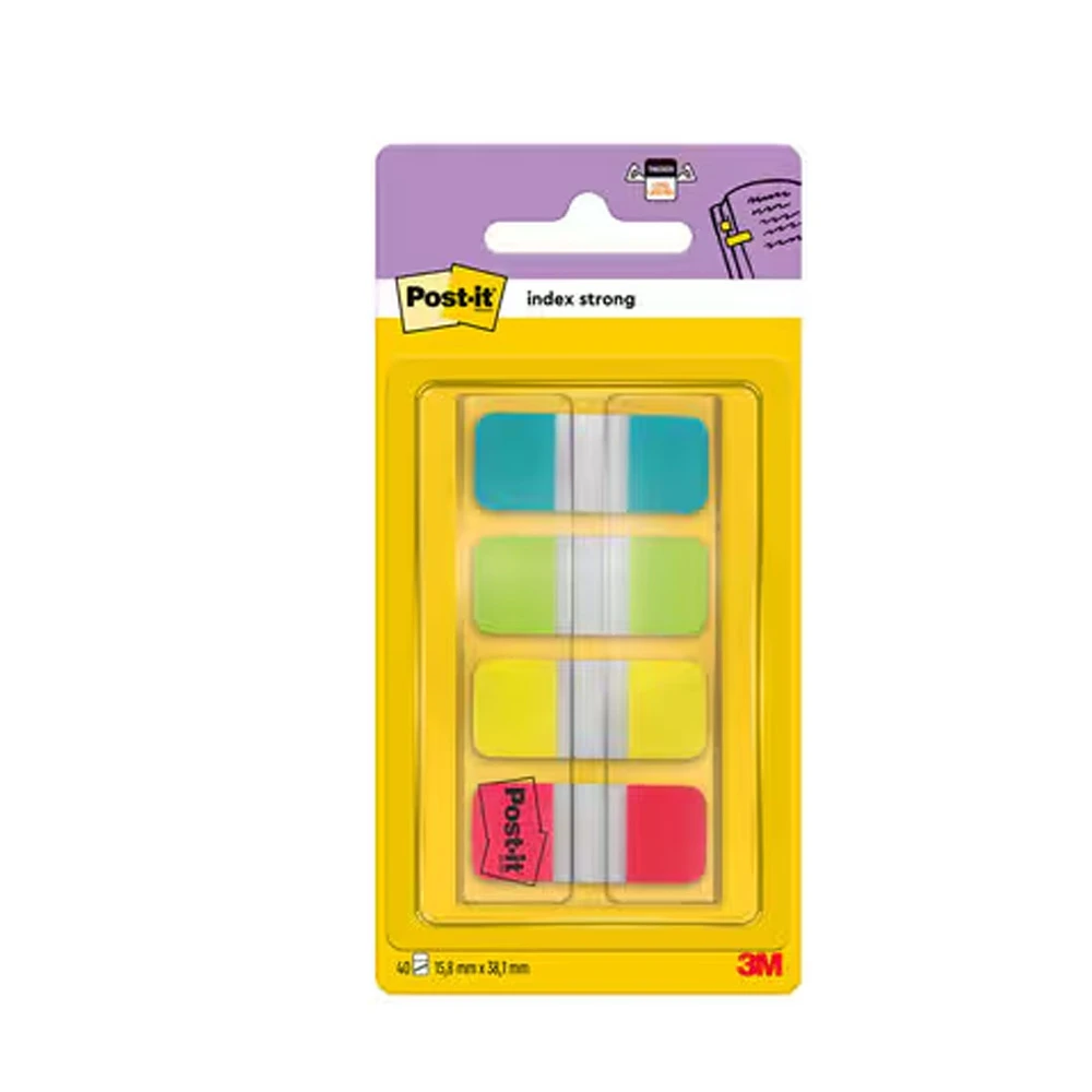 POST-IT Haftstreifen Index Strong Mini 4 x 10 Blatt