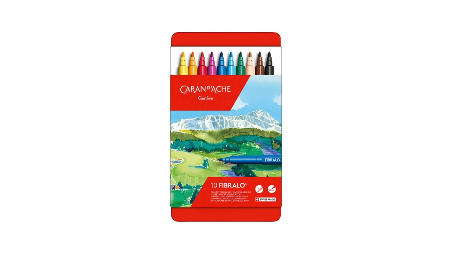 CARAN D'ACHE Filzstift Fibralo M - 10 Stk.
