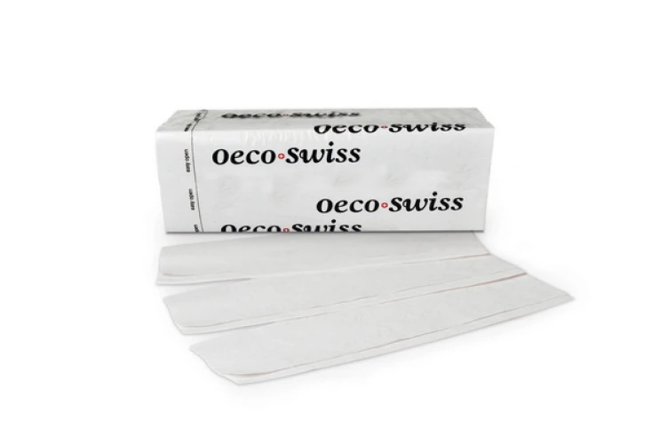 OECO SWISS Papierhandtücher Z-Falz, 2-lagig, weiss