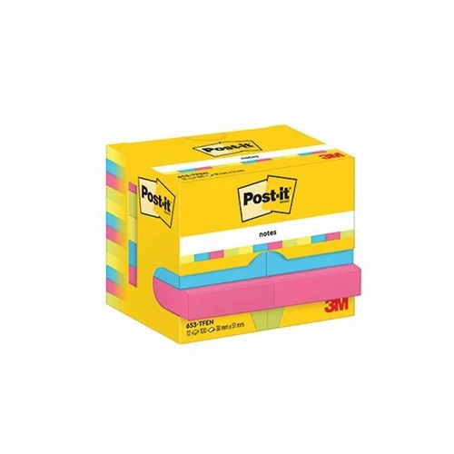 POST-IT Haftnotizen Energetic Collection 12 x 100 Blatt