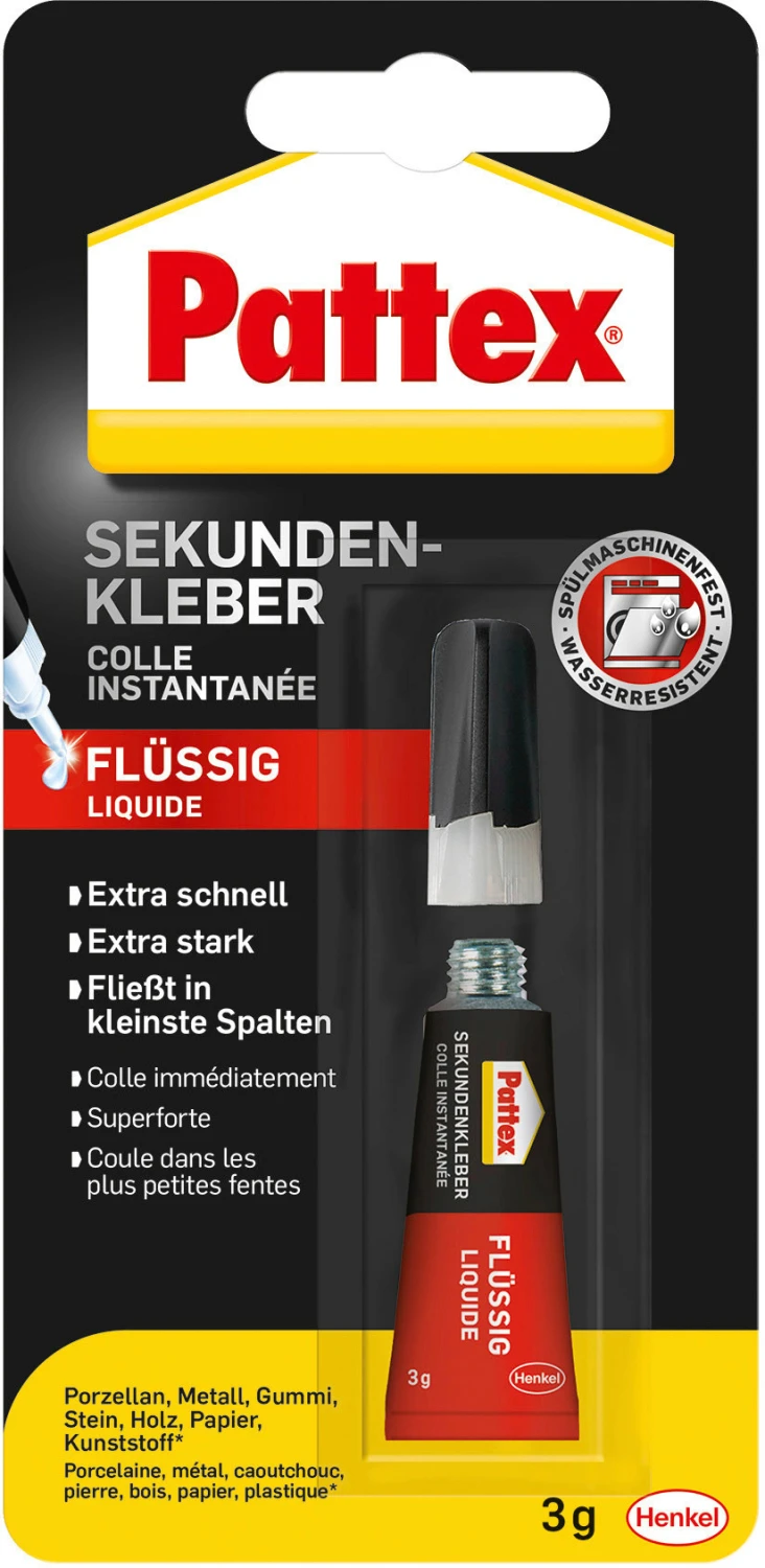 PATTEX Sekundenkleber Flüssig 3g