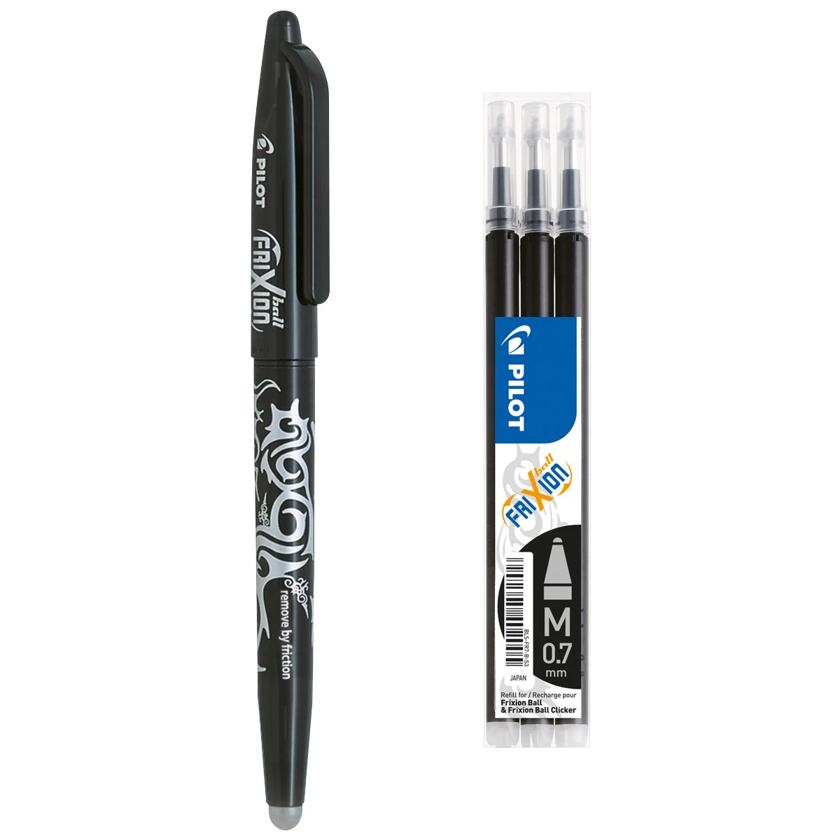 PILOT Tintenroller, 1 x Pilot, FriXion Ball + 3 x refill