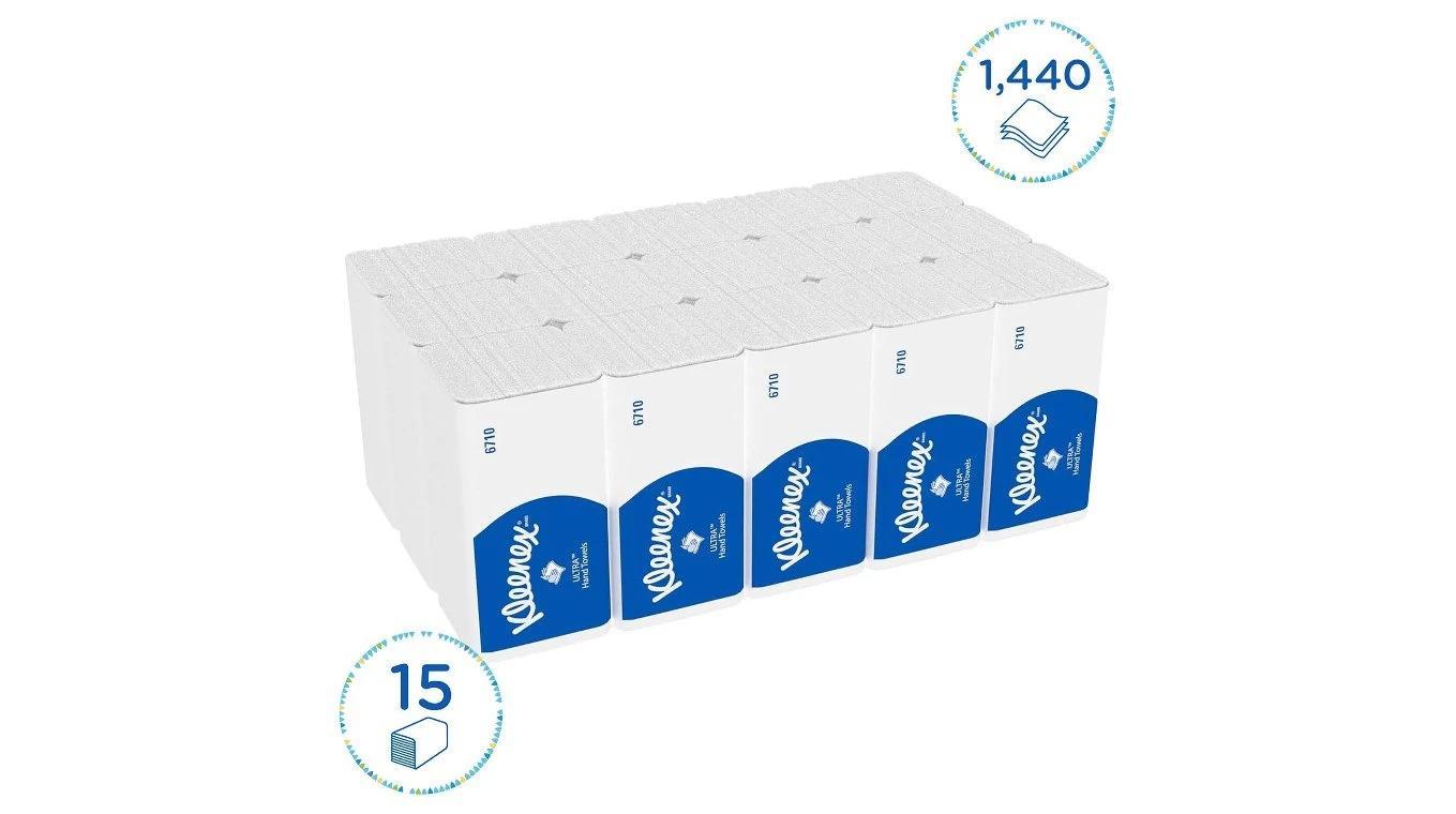 KLEENEX Papierhandtücher Ultra V-Falz, 3-lagig, weiss