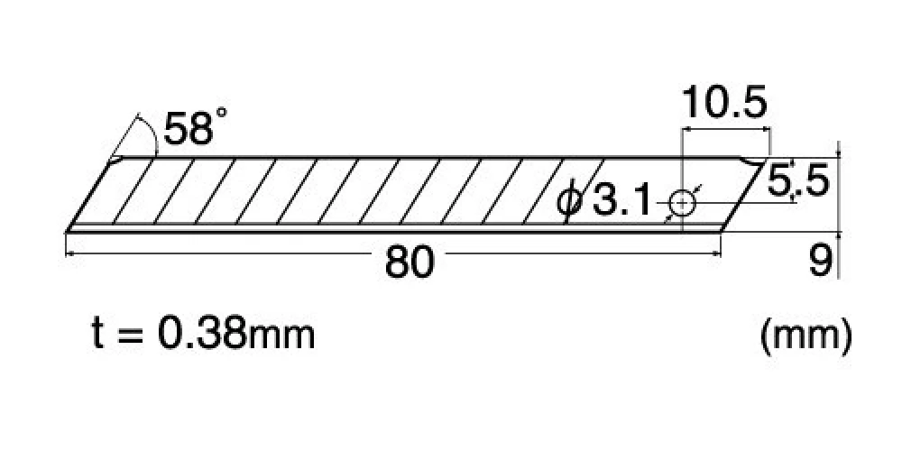 NT Ersatzklingen für Cutter A-300RP, 9mm