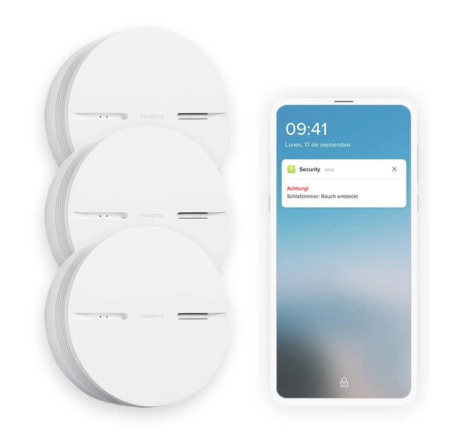 Netatmo 3x Smarter Rauchmelder