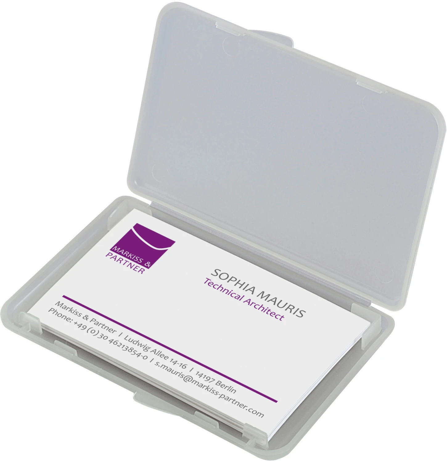 SIGEL Visitenkarten-Etui 89x57mm