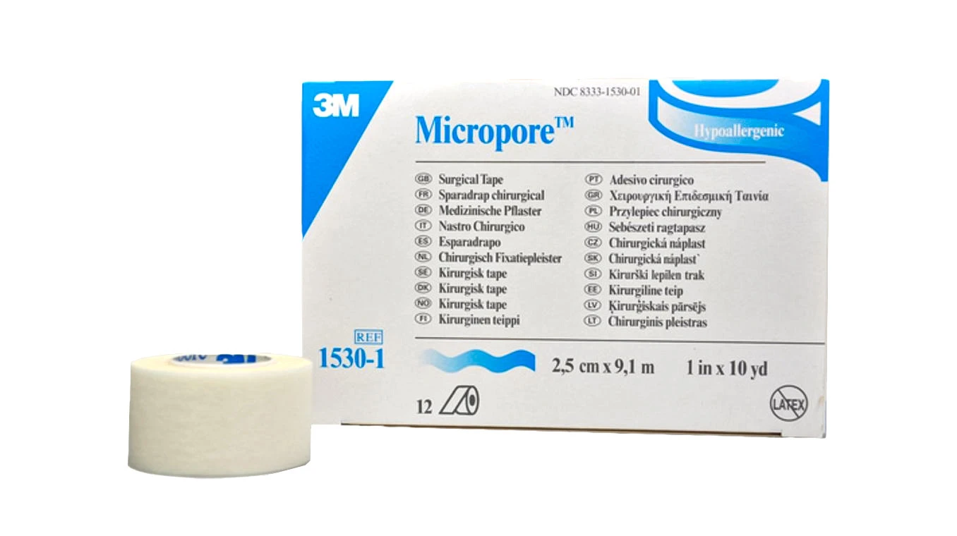 3M MICROPORE Medizinisches Vliespflaster 12 Stück