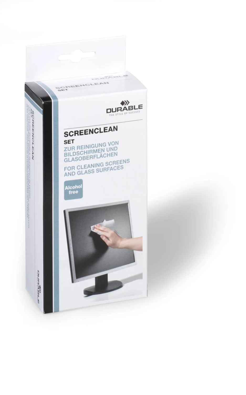 DURABLE Reinigungsset Screenclean, 20 Vliestücher