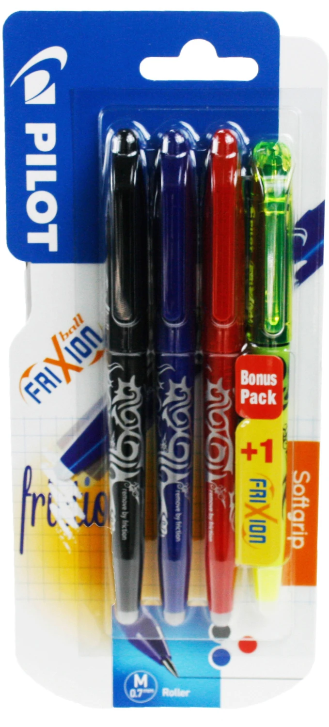 PILOT Tintenroller 3 x Pilot FriXion Ball + 1 x Light gratis