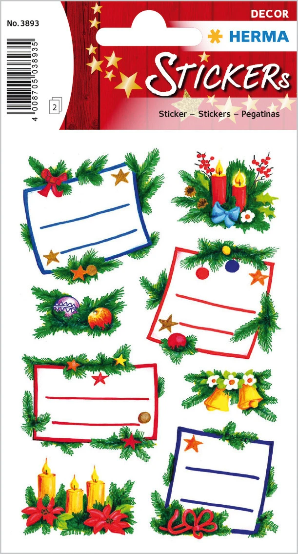 HERMA Sticker Weihnachten 16 Stk.