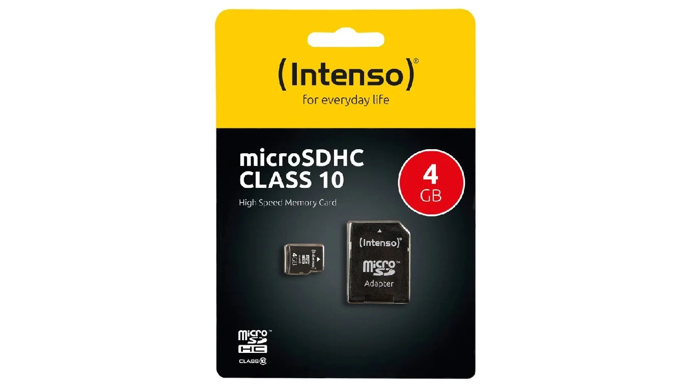 INTENSO micro SDHC Card Class 10 - 4GB