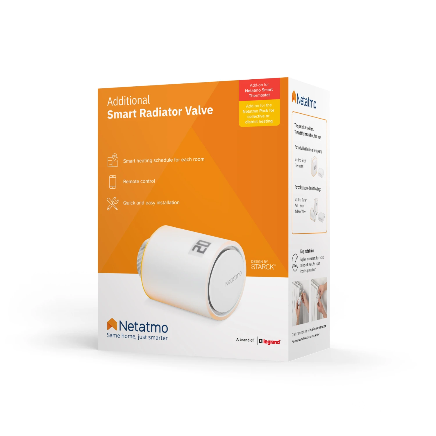 Netatmo Zusätzliches Smartes Heizkörperthermostat DE