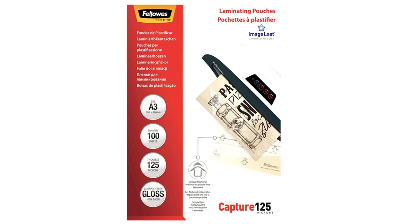 FELLOWES Capture 125 Laminierfolien A3, 125 my