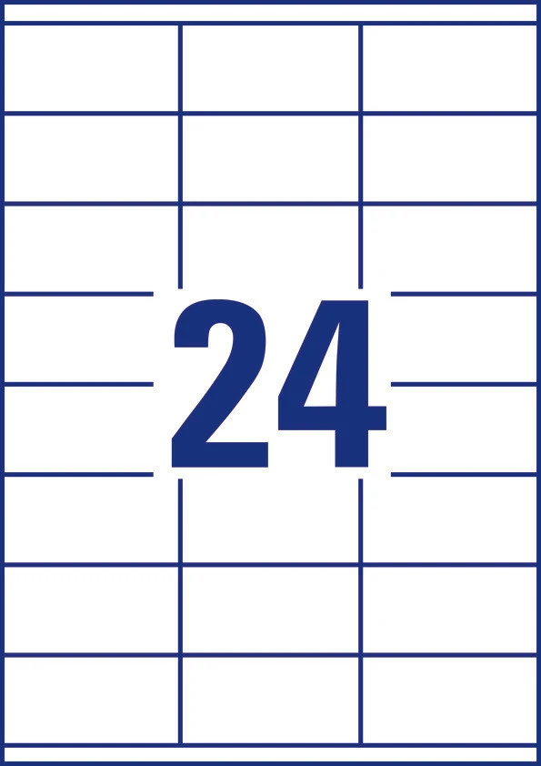 AVERY ZWECKFORM 3422 Etiketten, 70 x 35 mm, 100 Blatt