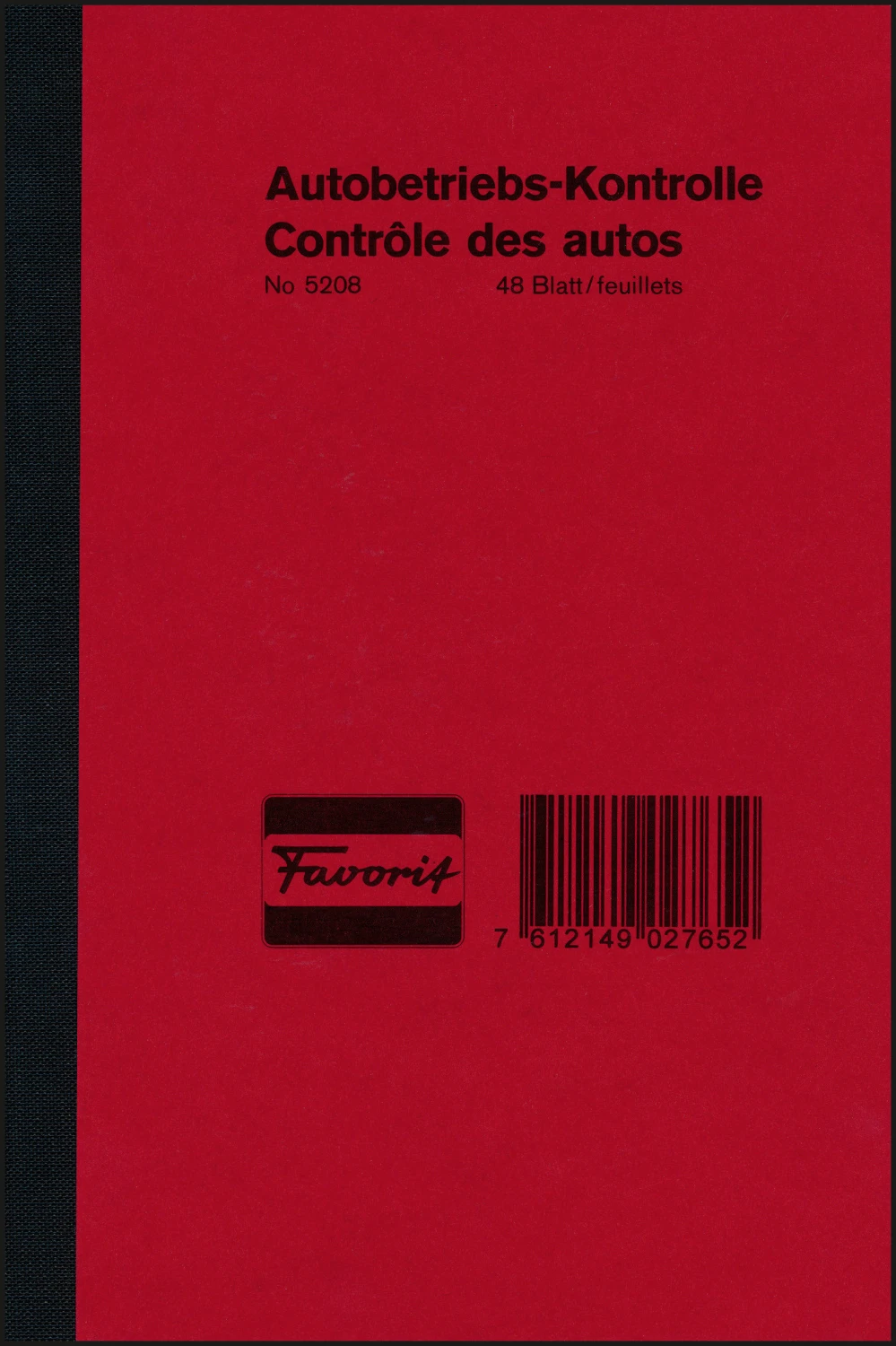 FAVORIT Nr. 5208 Autobetriebskontrolle, D/F, 48 Blatt