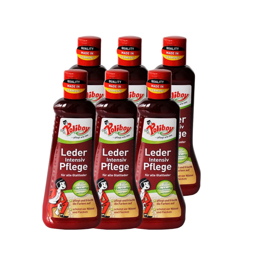 POLIBOY Lederintensivpflege 6 x 200 ml