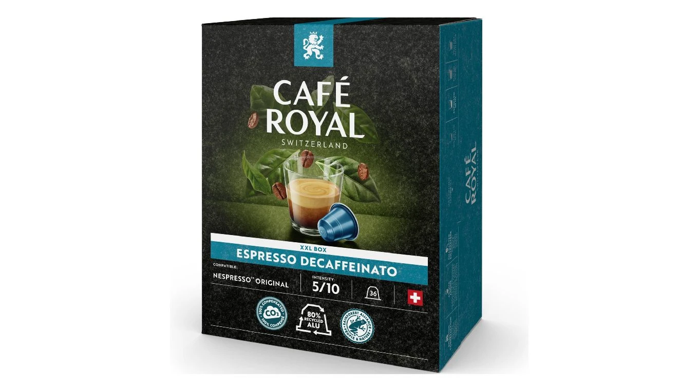 CAFÉ ROYAL Kaffeekapseln Espresso Decaffeinato 36 Stück