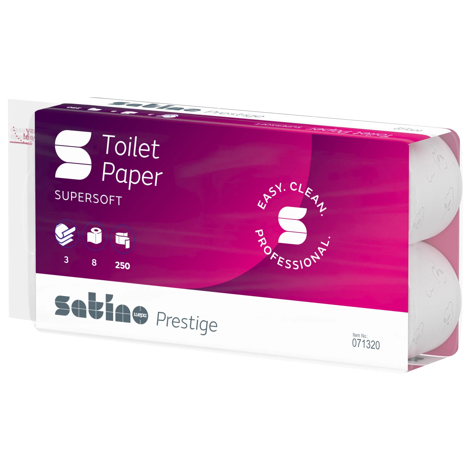 SATINO WC-Papier Prestige 3-lagig, 8 Rollen