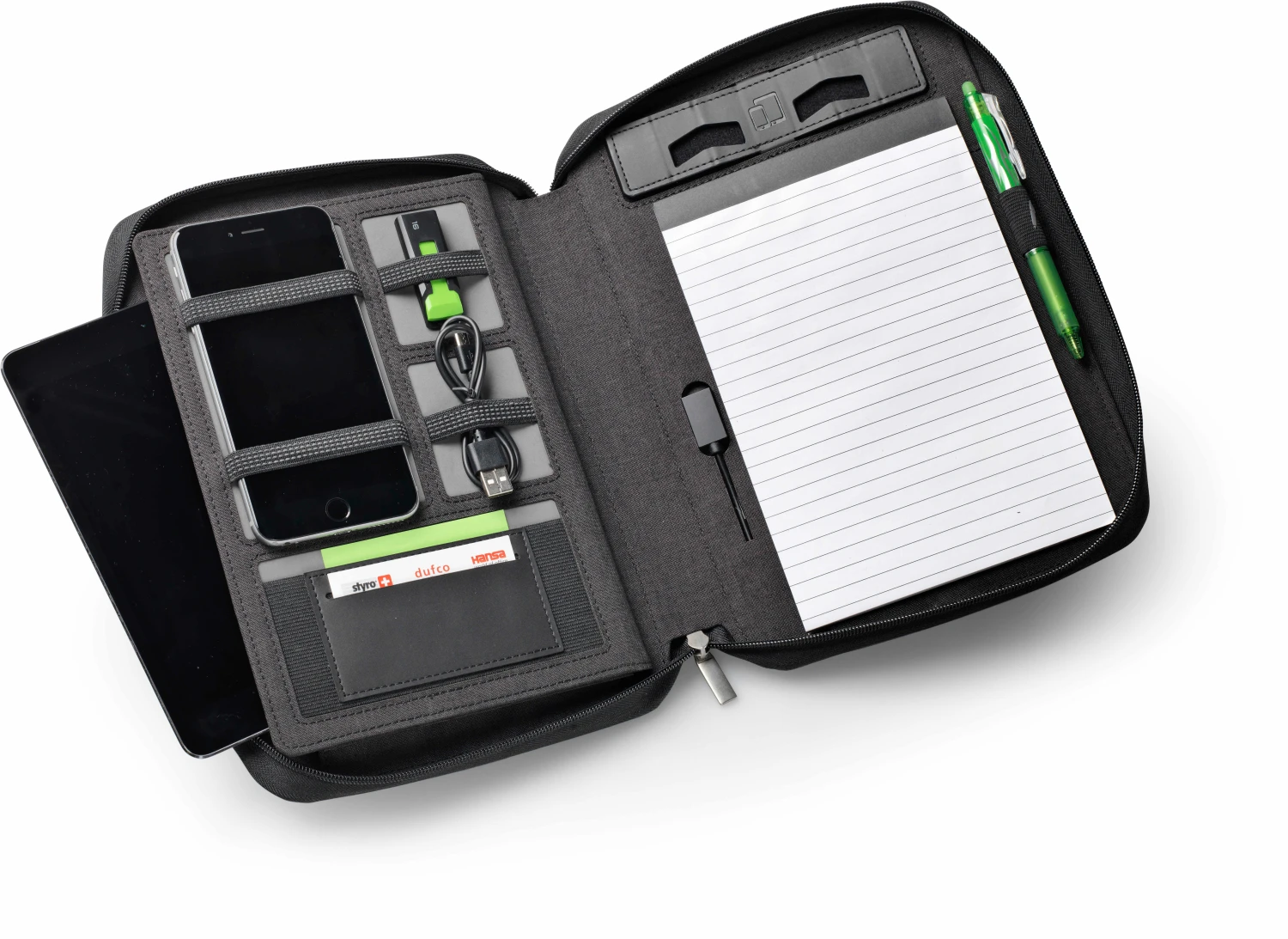 Dufco Konferenzmappe, A5 mit Powerbank 5000 mAh,
