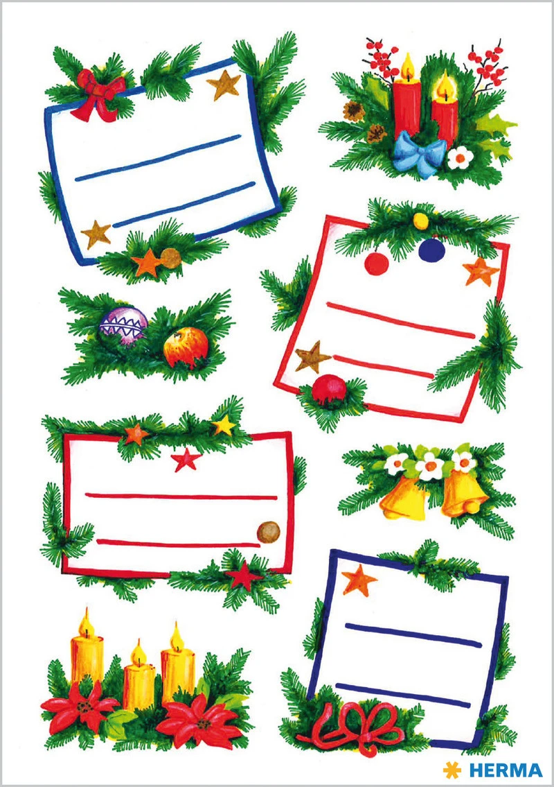HERMA Sticker Weihnachten 16 Stk.