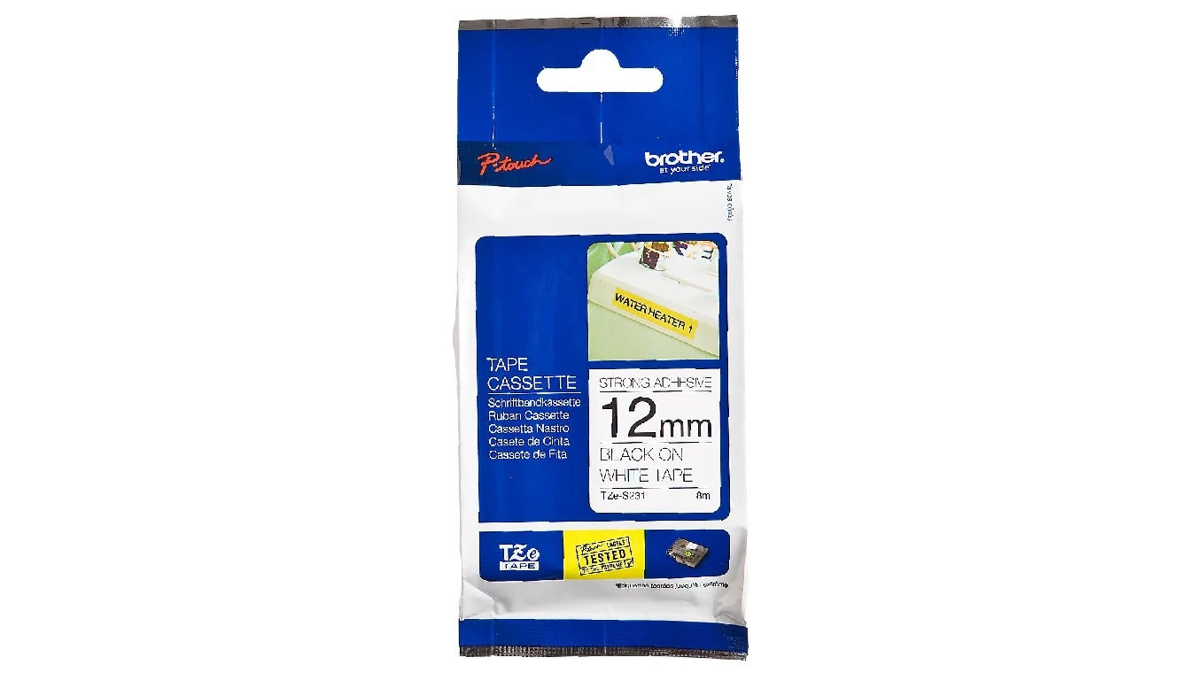 BROTHER P-TOUCH TZES231 Beschriftungsband 12 mm x 8 m
