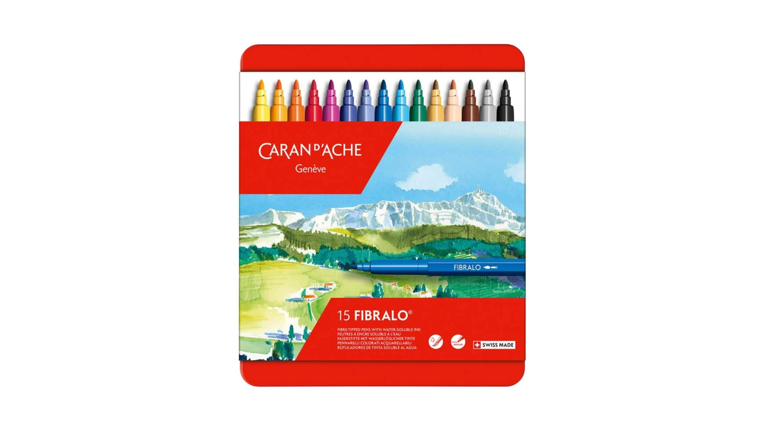 CARAN D'ACHE Fasermaler Fibralo 15er