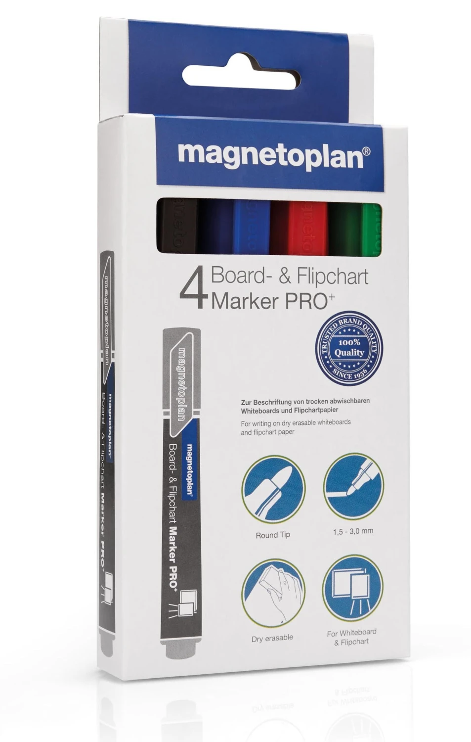 MAGNETOPLAN Kombimarker Pro+ 4er Pack