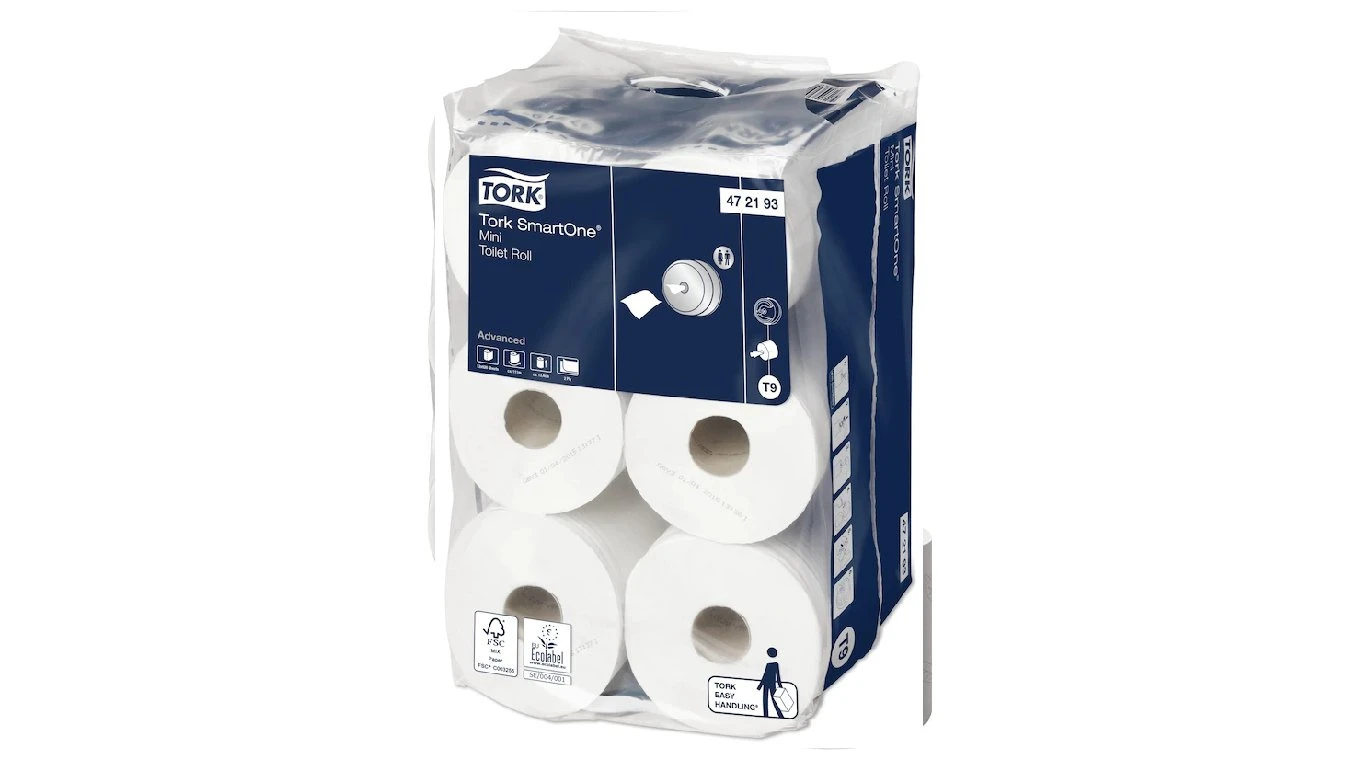 TORK WC-Papier Advanced SmartOne Jumbo Mini 2-lagig,12 Rollen
