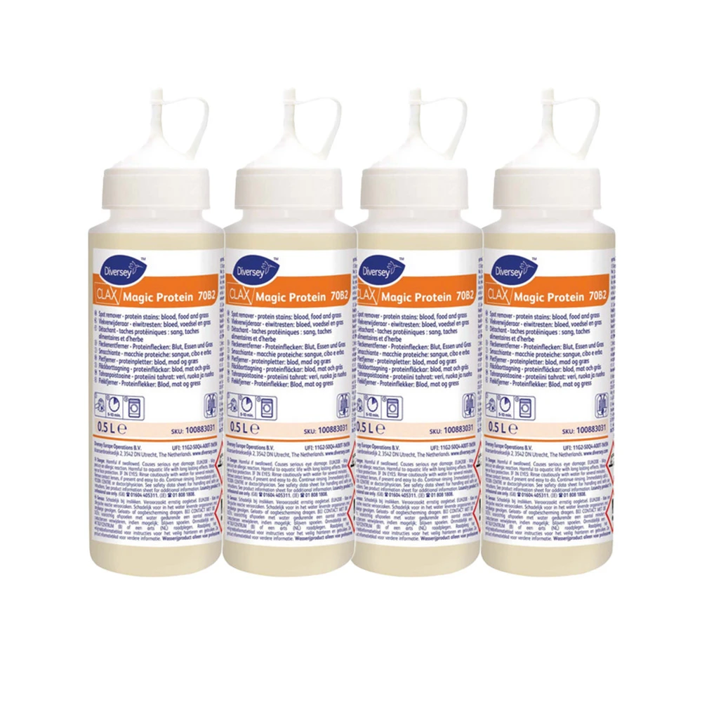 CLAX Fleckenentferner Magic Protein 70B2, 4 x 500 ml