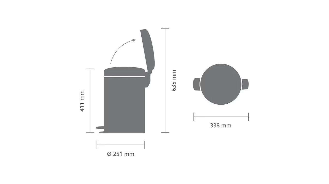 BRABANTIA Treteimer NewIcon 12 L