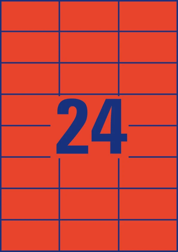 AVERY ZWECKFORM 3448 Etiketten, 70 × 37 mm, 100 Blatt