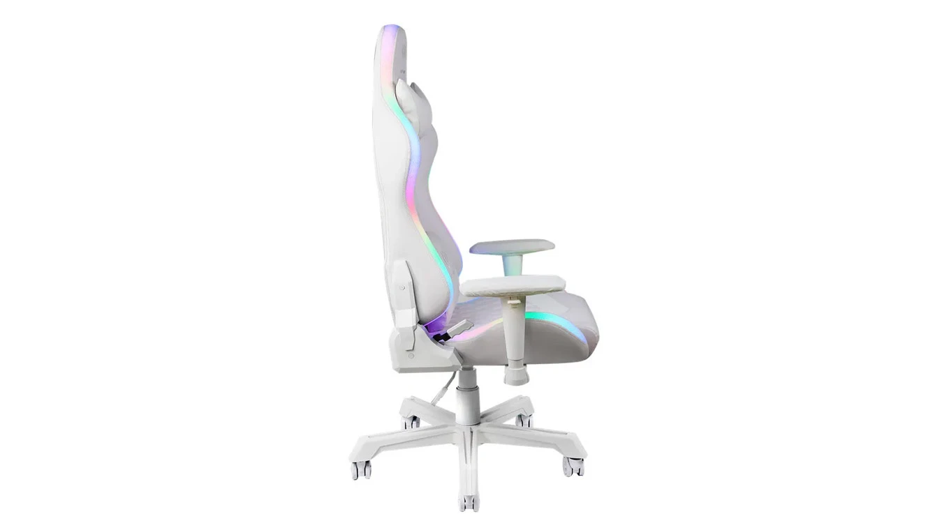 DELTACO RGB LED Gaming Chair White GAM-080-W