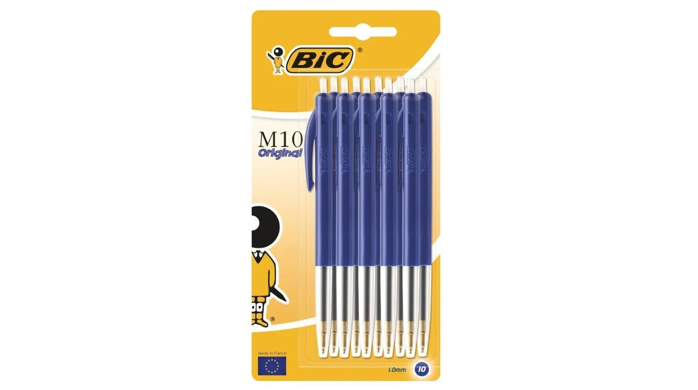 BIC Kugelschreiber M10 blau, 10 Stück