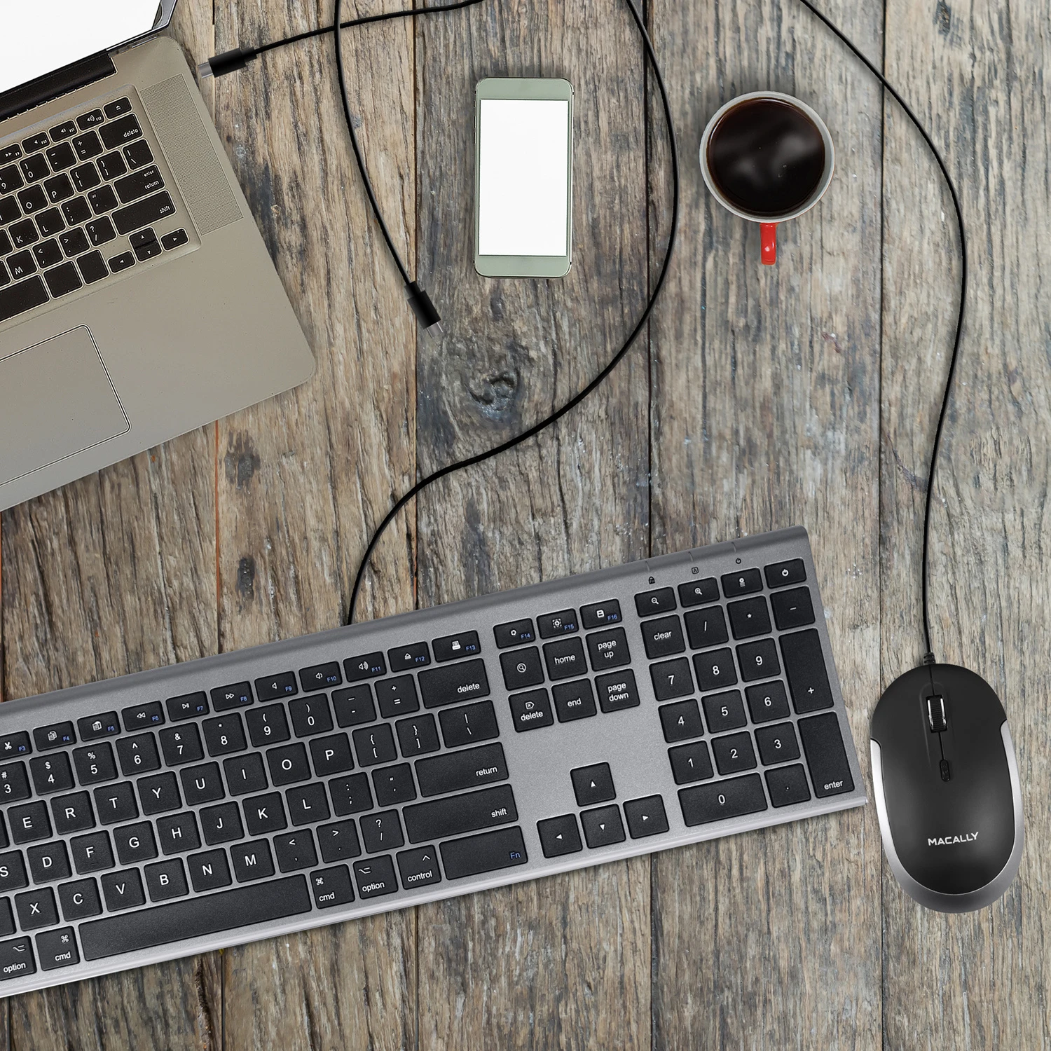 MACALLY UCDynamouse USB-C Maus