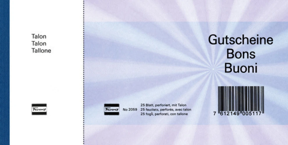 FAVORIT Geschenk-Gutscheine D/F/I